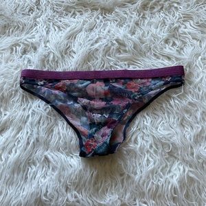 NWOT GIRLS IN‎ PARIS FLORAL MESH PANTIES